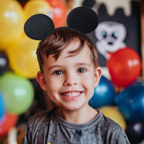 Mickey Inspired Party Set - 12 Headbands and 12 paper favors bags -NWT - Picture 5 of 16